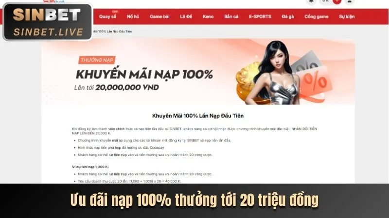 Hoàn trả cược thể thao và casino Vin88